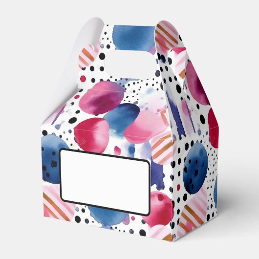 Stippen en strepen 2 bedankdoosjes (Achterkant)