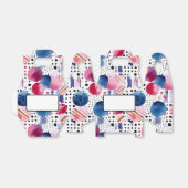 Stippen en strepen 2 bedankdoosjes (Uitgevouwen)