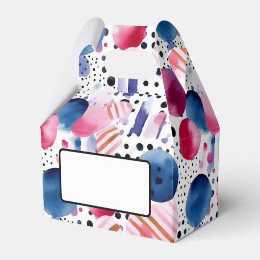 Stippen en strepen 2 bedankdoosjes (Voorkant Zijde)