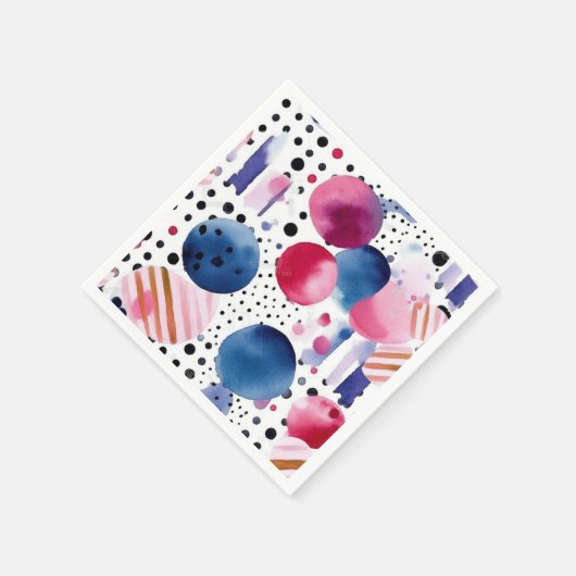 Stippen en strepen 2 servet (Hoek)