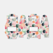 Stippen en strepen 4 bedankdoosjes (Uitgevouwen)