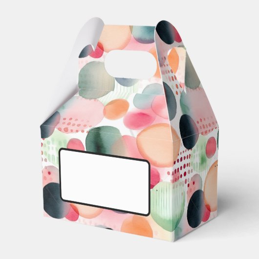 Stippen en strepen 4 bedankdoosjes (Voorkant Zijde)