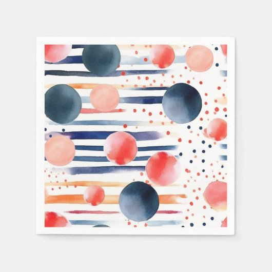 Stippen en strepen 5 servet (Voorkant)