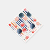 Stippen en strepen 5 servet (Hoek)