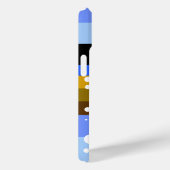 stippen en strepen, aangepaste initialen Case-Mate iPhone case (Achterkant / Rechts)