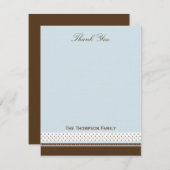 Stippen en strepen dank je wel kaart (Voorkant / Achterkant)