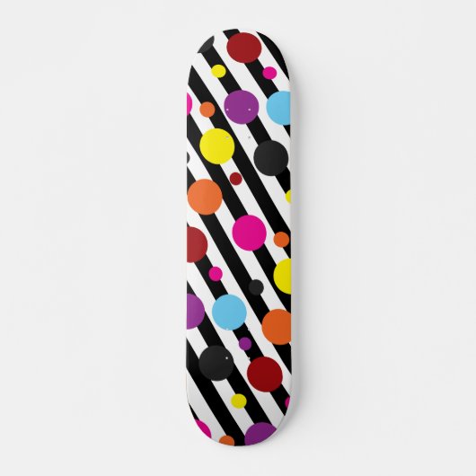 Stippen En Strepen Persoonlijk Skateboard (Voorkant)