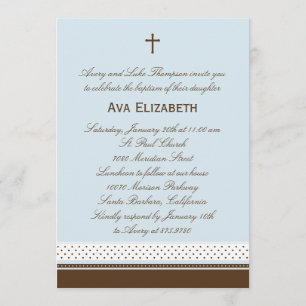 Stippen en stripes Baptism/Christening Kaart