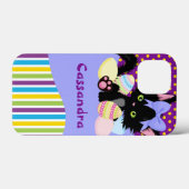 Stippen en stripes van zwarte keuken en paaseieren Case-Mate iPhone case (Achterkant (horizontaal))