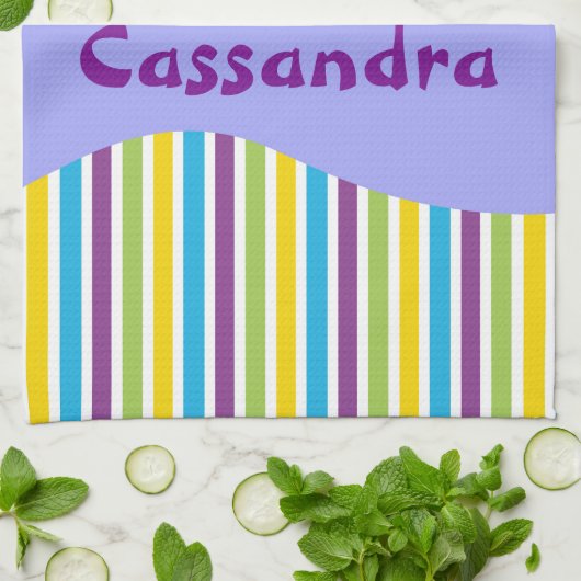 Stippen en stripes van zwarte keuken en paaseieren theedoek (Gevouwen)