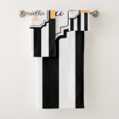 Stippen en strips bad handdoek (Insitu)