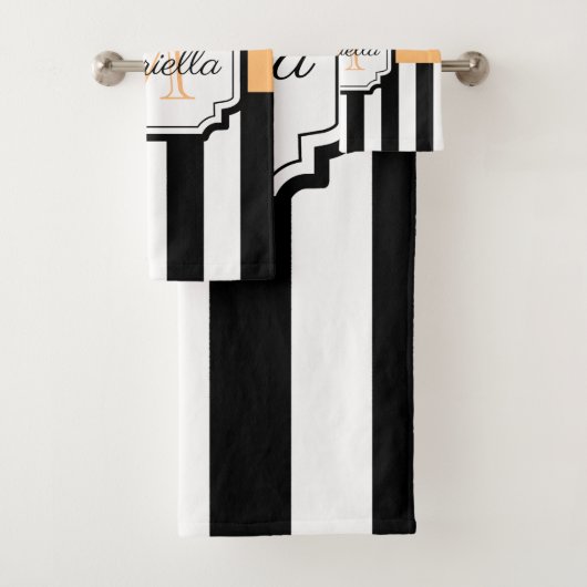 Stippen en strips bad handdoek (Insitu)