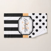 Stippen en strips bad handdoek (Handdoek)