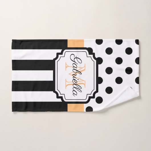 Stippen en strips bad handdoek (Handdoek)