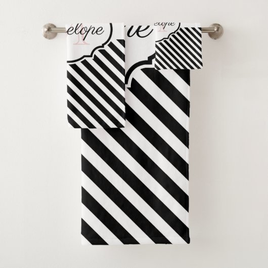 Stippen en strips bad handdoek (Insitu)