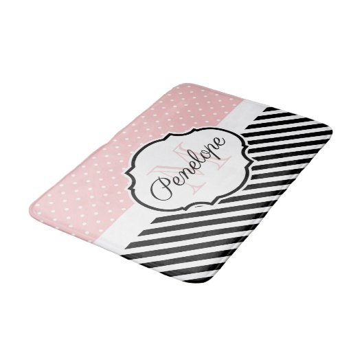 Stippen en strips badmat (Gekanteld)