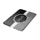 Stippen en strips badmat (Gekanteld)