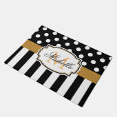 Stippen en strips deurmat (Schuin)