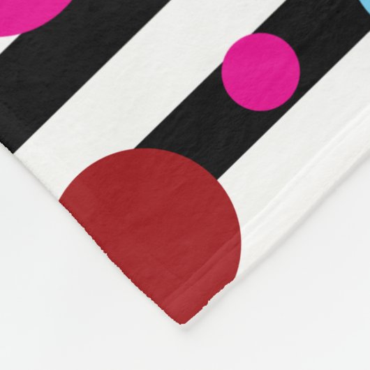 Stippen en strips fleece deken (Hoek)