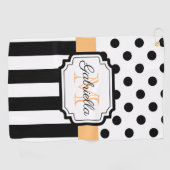Stippen en strips golfhanddoek (Horizontaal)