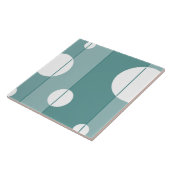 Stippen en strips in de winterGreen Tegeltje (Zijkant)