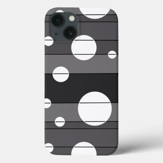 Stippen en strips in grijs Case-Mate iPhone case (Achterkant)