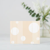 Stippen en strips in Vanilla Briefkaart (Staand voorkant)