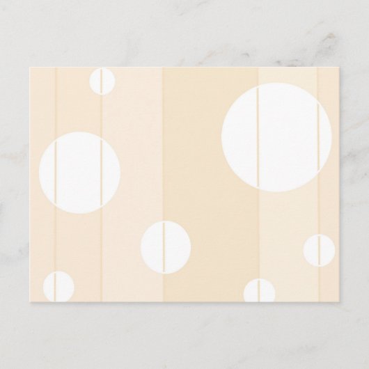 Stippen en strips in Vanilla Briefkaart (Voorkant)