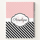 Stippen en strips notitieboek (Achterkant)