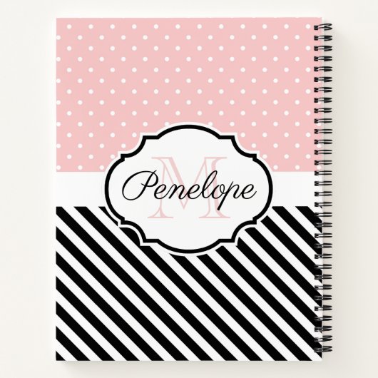 Stippen en strips notitieboek (Achterkant)