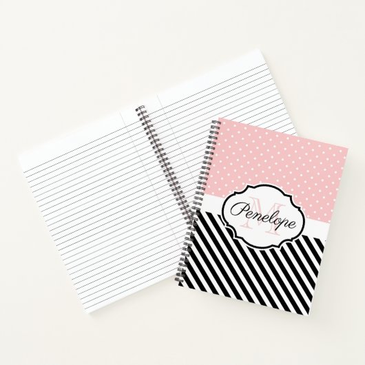 Stippen en strips notitieboek (Binnen)