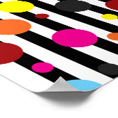 Stippen en strips poster (Hoek)