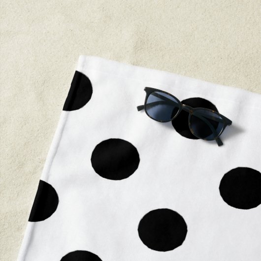 Stippen en strips strandlaken (In situ)