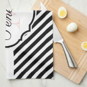 Stippen en strips theedoek (Quarter Fold)