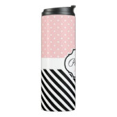 Stippen en strips thermosbeker (Gedraaid links)