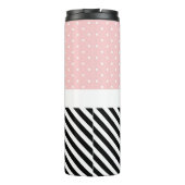 Stippen en strips thermosbeker (Achterkant)