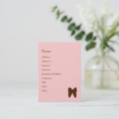 Stippen en strips visitekaartje (Staand voorkant)