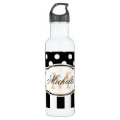 Stippen en strips waterfles  (Voorkant)