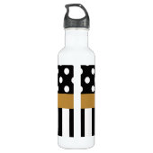 Stippen en strips waterfles  (Achterkant)