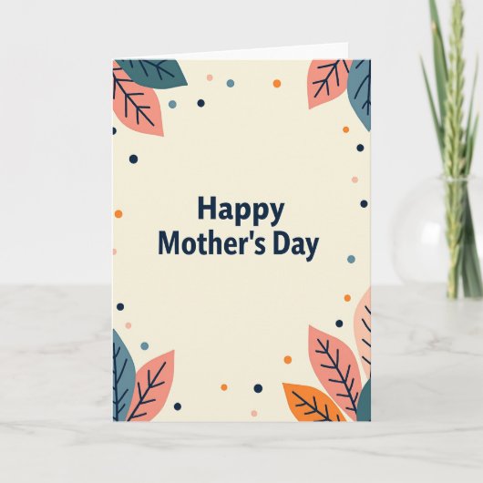 Stippen Familie Dag Kaart (Voorkant)