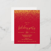 Stippen Folie Vakantiedagen Briefkaart (Voorkant / Achterkant)