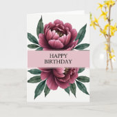 Stippen Fuchsia Bloem Kaart (Gele Bloem)