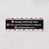 Stippen Gerber Daisy Posh visitekaartje (Achterkant)