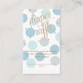 Stippen & glitter - Baby shower - Ticket met luier Informatiekaartje (Voorkant)