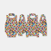 Stippen Gumballs heldere, levendige kleuren Bedankdoosjes (Uitgevouwen)