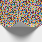 Stippen Gumballs heldere, levendige kleuren Cadeaupapier (Hoek)