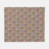 Stippen Gumballs heldere, levendige kleuren Fleece Deken (Voorkant (Horizontaal))