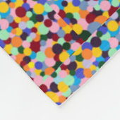 Stippen Gumballs heldere, levendige kleuren Fleece Deken (Hoek)