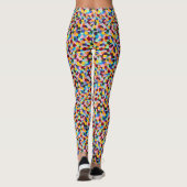 Stippen Gumballs heldere, levendige kleuren Leggings (Achterkant)