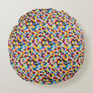 Stippen Gumballs heldere, levendige kleuren Rond Kussen